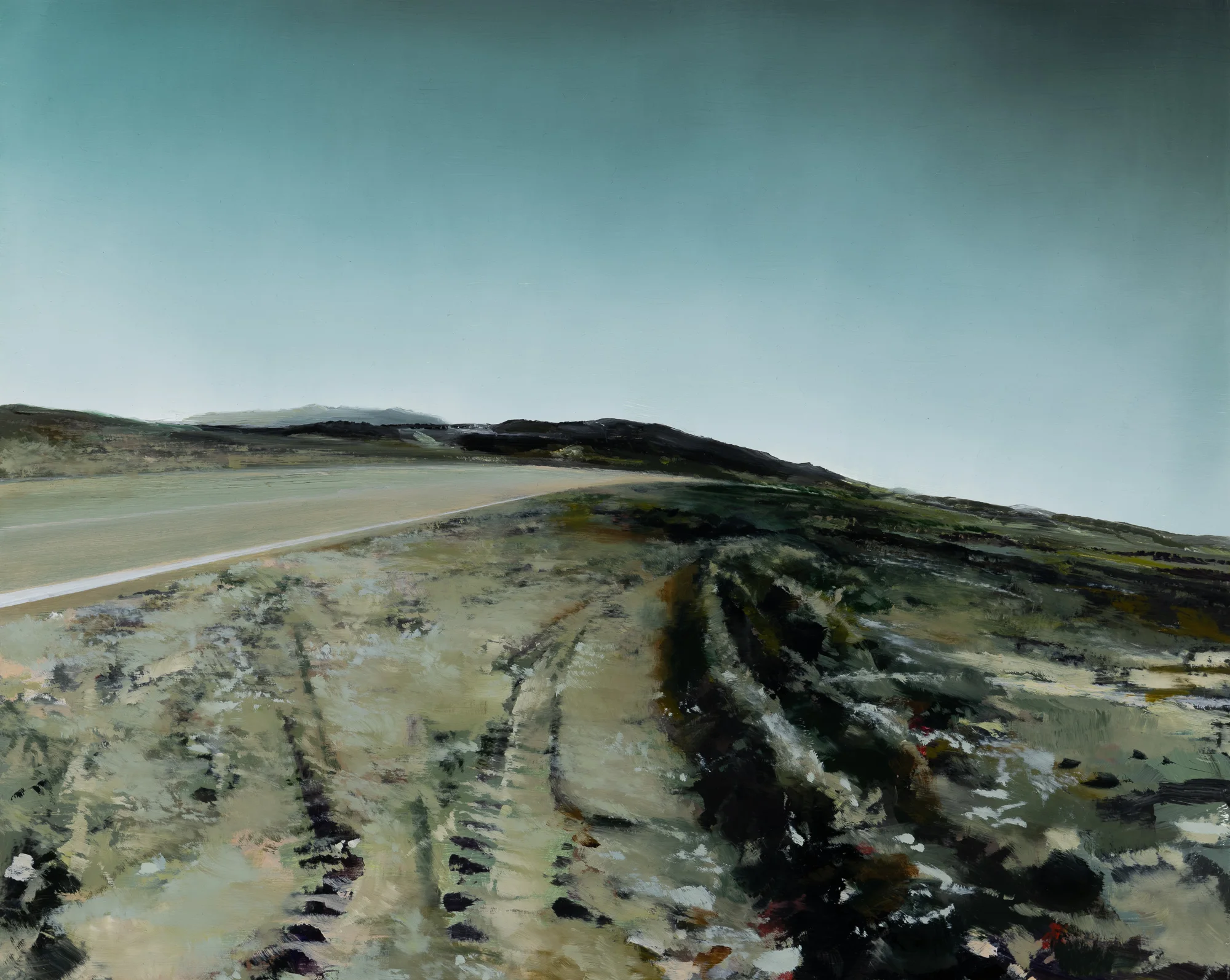 dv road 16" x 20" oil on canvas 2019
