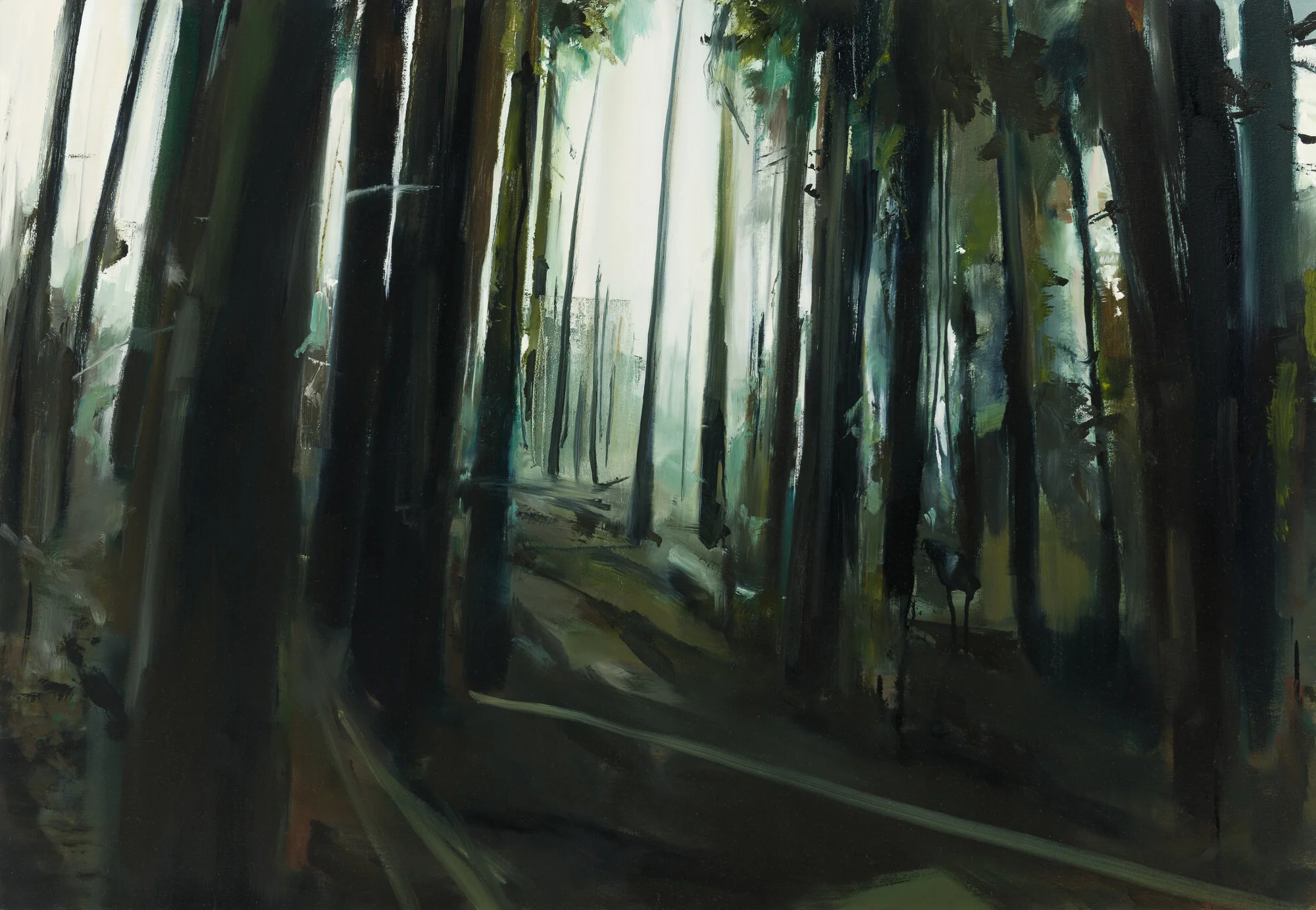 controlled burn 36" x 52" oil on canvas 2019