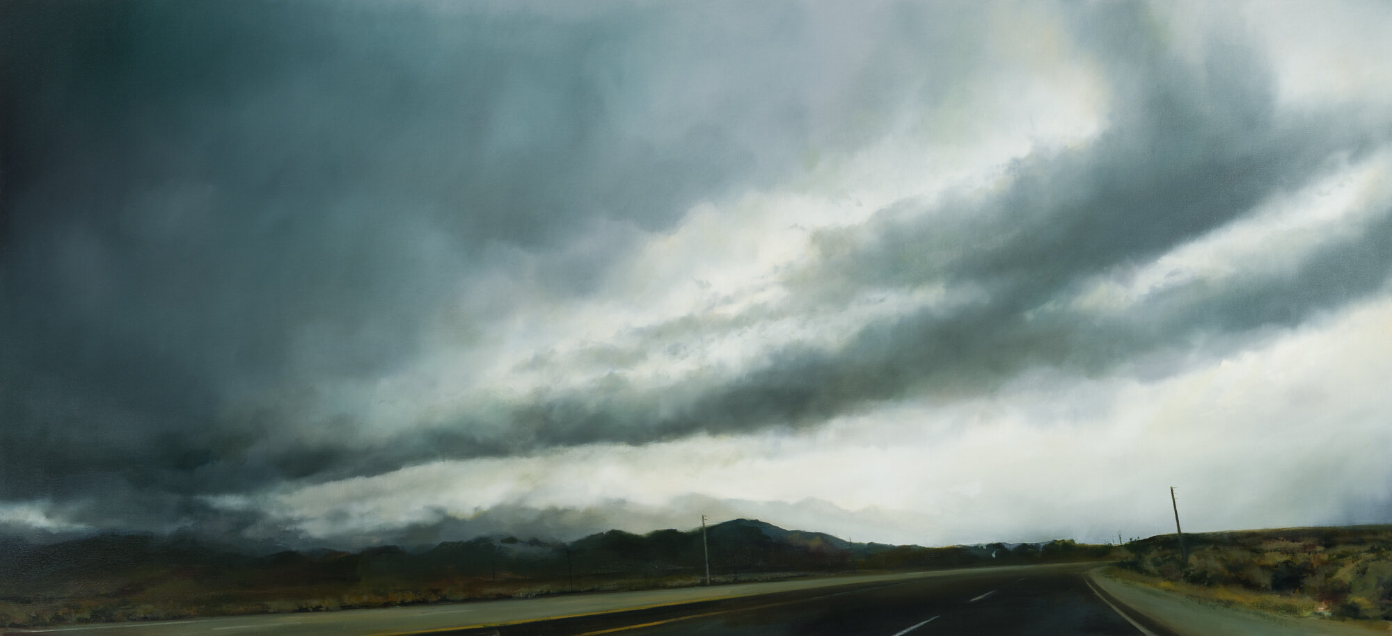   eastern storm •   33" x 72"  oil on canvas  2019     