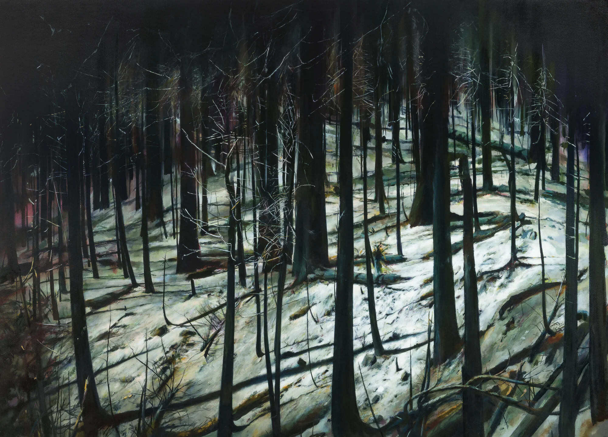 dreams walking in broad daylight 59" x 82" oil on canvas 2019