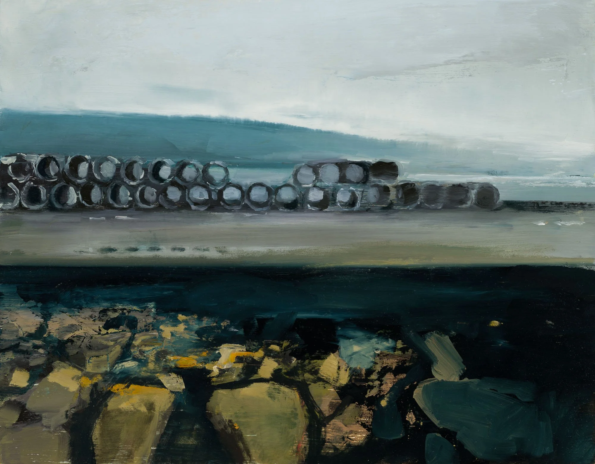   delta   11" x 14"  oil on panel  2026   