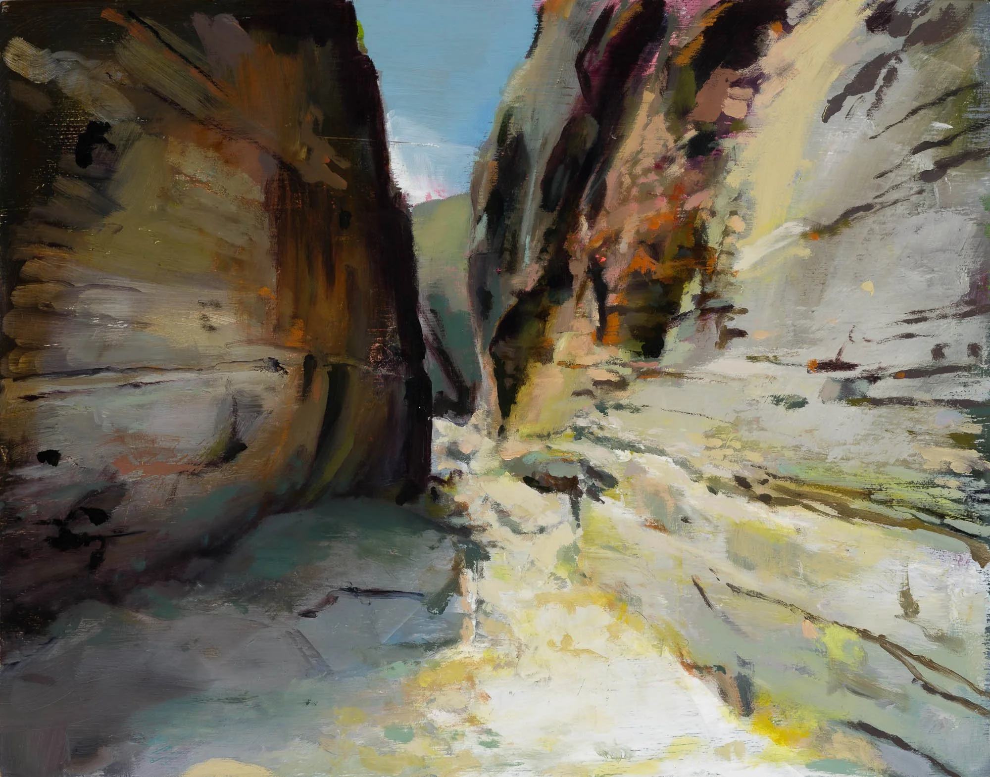   devil’s hall   11" x 14"  oil on panel  2026   