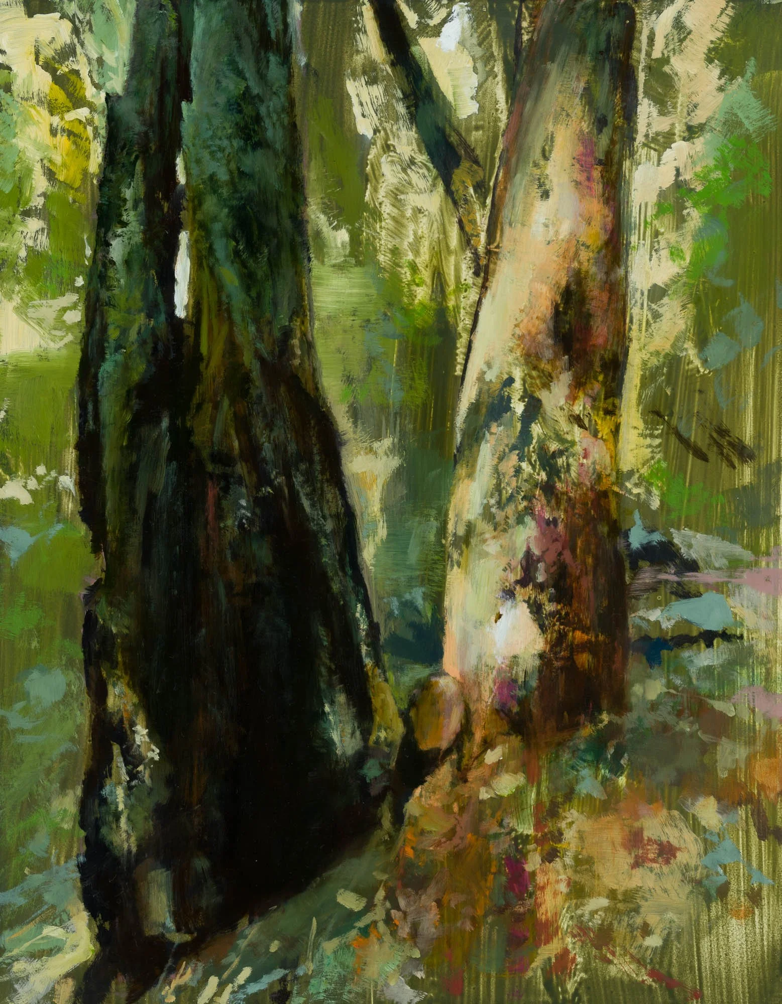   incline   14" x 11"  oil on panel  2026   