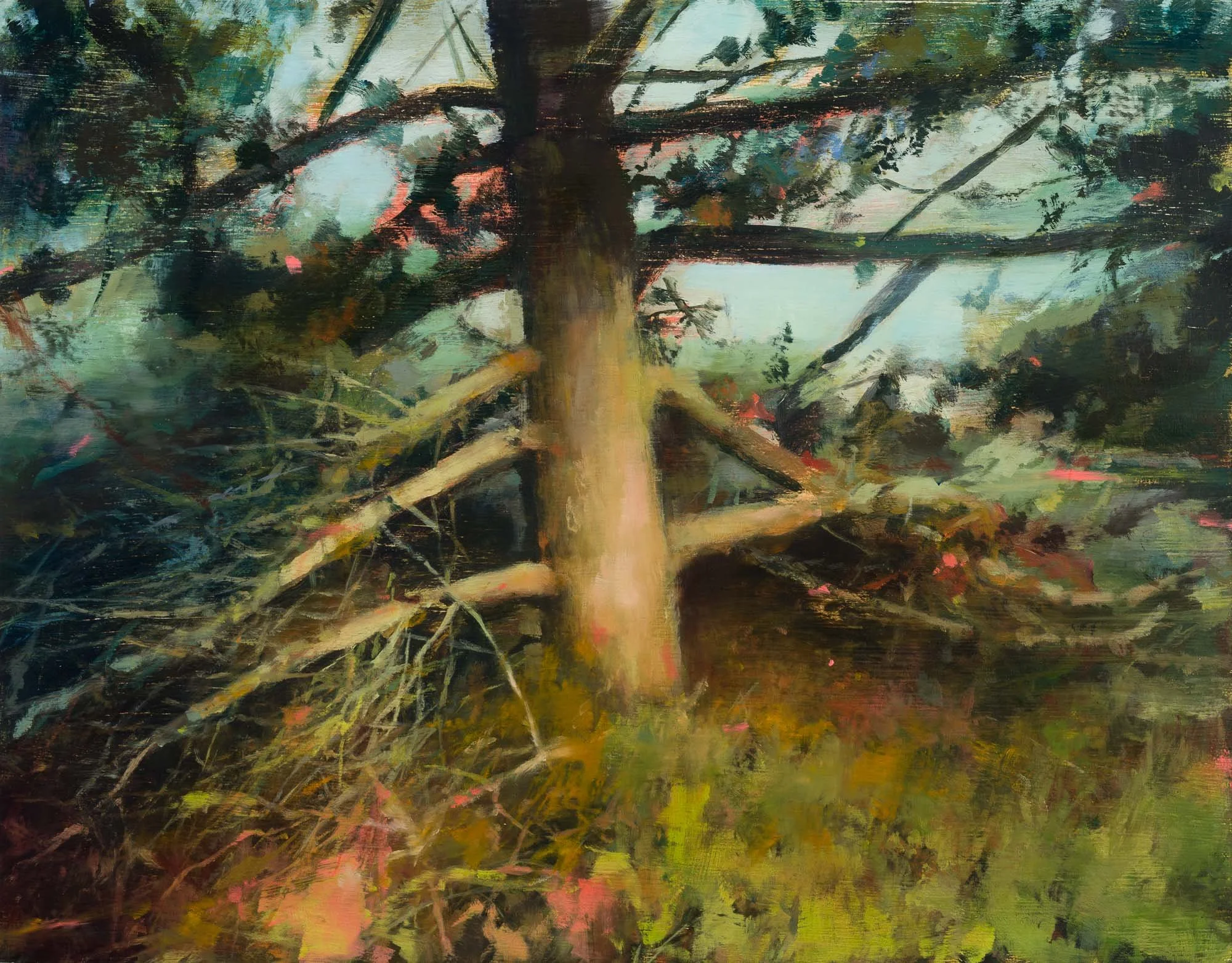   muddy hollow   11" x 14"  oil on panel  2023   
