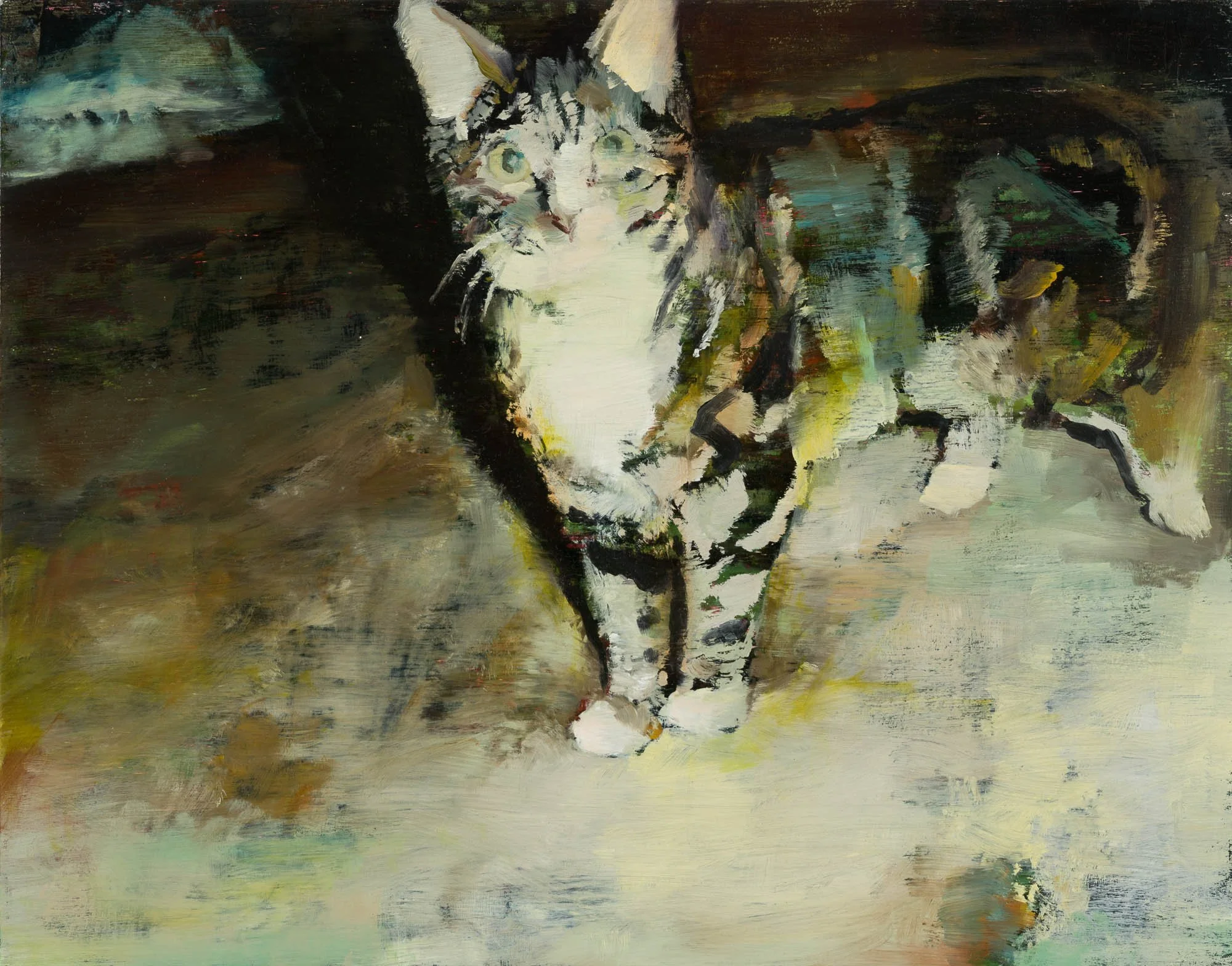   trouble   11" x 14"  oil on panel  2023   