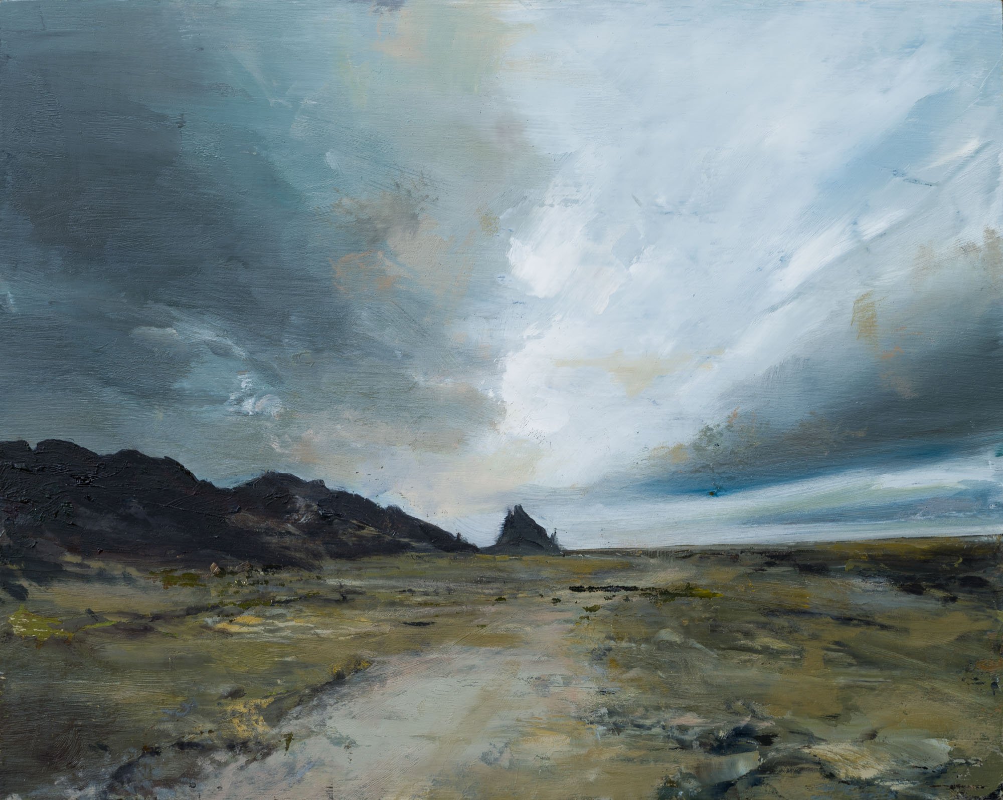   shiprock   8" x 10"  oil on panel  2026   