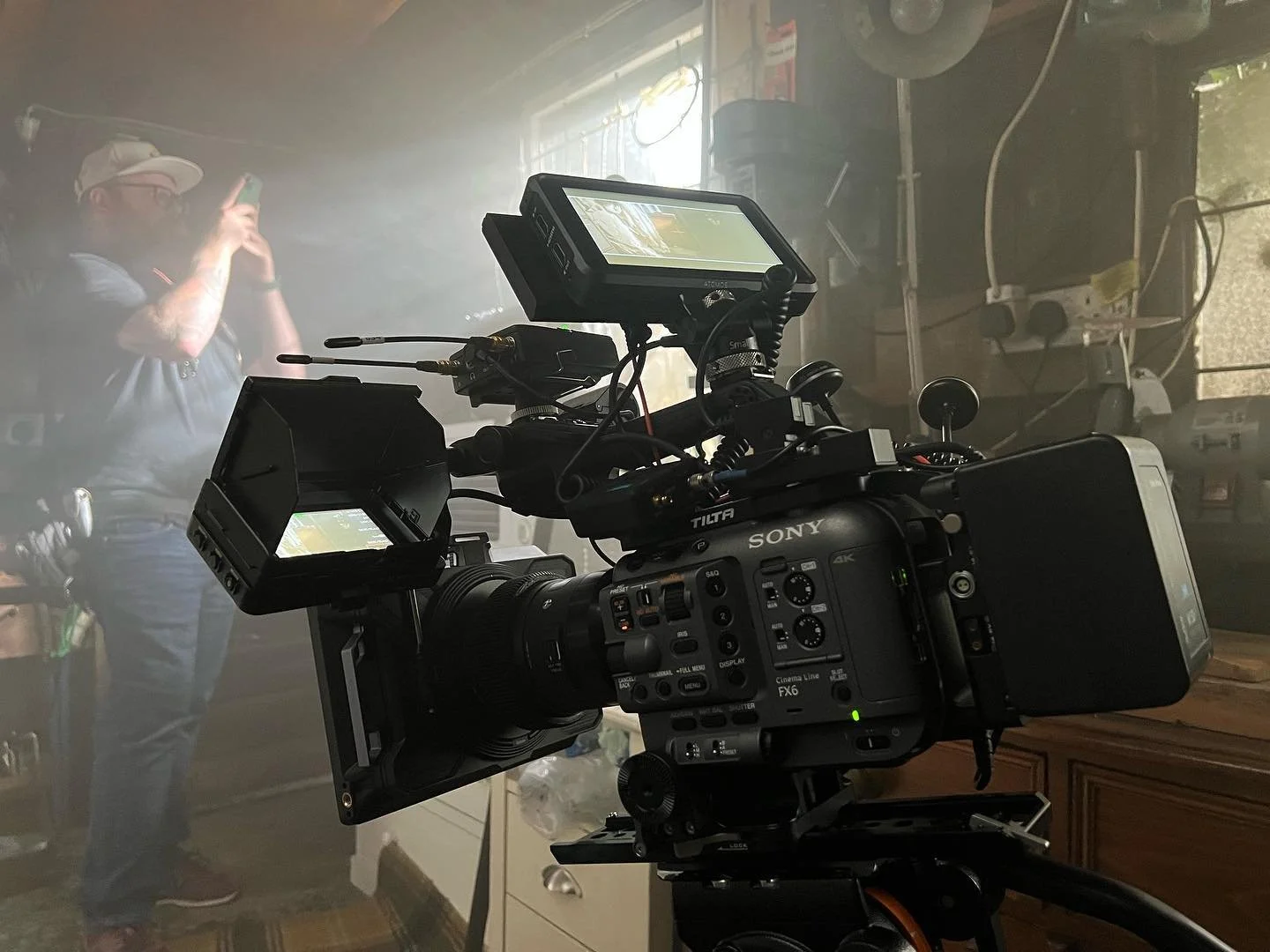 Back at it this week working on a short, love the variety of work my job brings. #shortfilm #shortfilmuk #sonyfx6 #aputurelighting