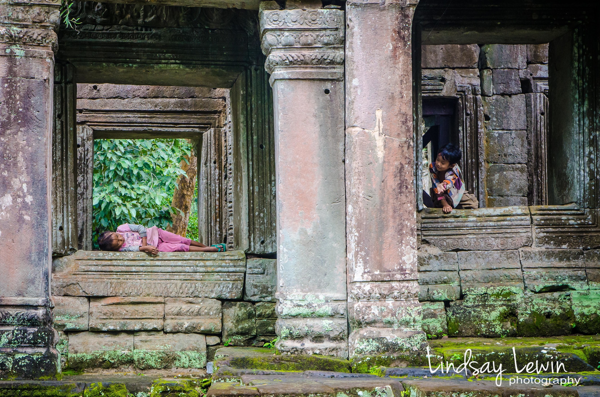 Children Playing, Angkor Wat- Cambodia