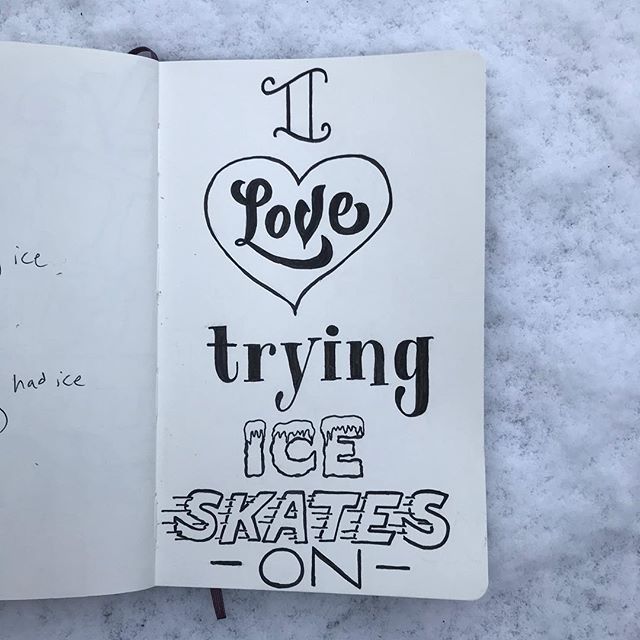 &ldquo;I love trying ice skates on.&rdquo; Calvin has never tried ice skates on. To be fair, I&rsquo;m sure he would love it though. The kid loves playing with snow and ice. Well, mostly he loves eating snow and ice. So yeah, I can totally picture hi