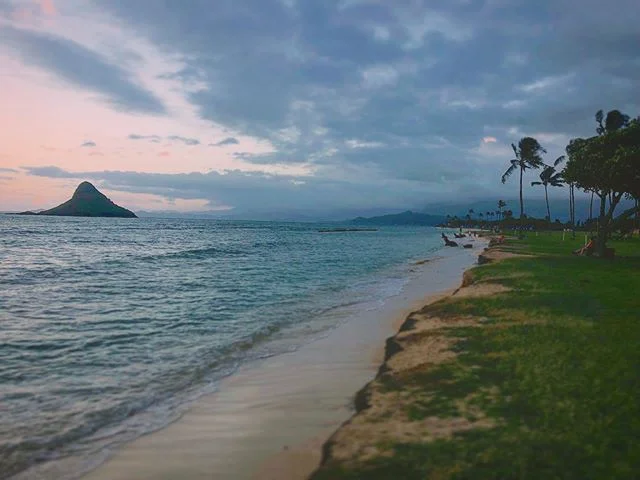 On the way home from a great trip to North Shore today. I believe this is Kuoloa Beach Park #kualoabeachpark #hawaii #oahu