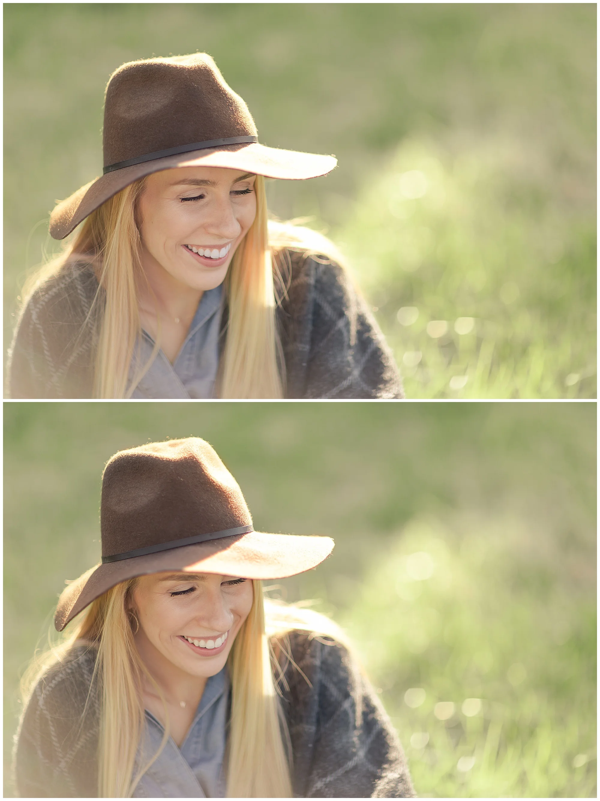 Peyton’s gorgeous and sunny spring senior session in Raleigh North Carolina. Country Field Summer Sunny Fashion Hat High School Senior College Senior