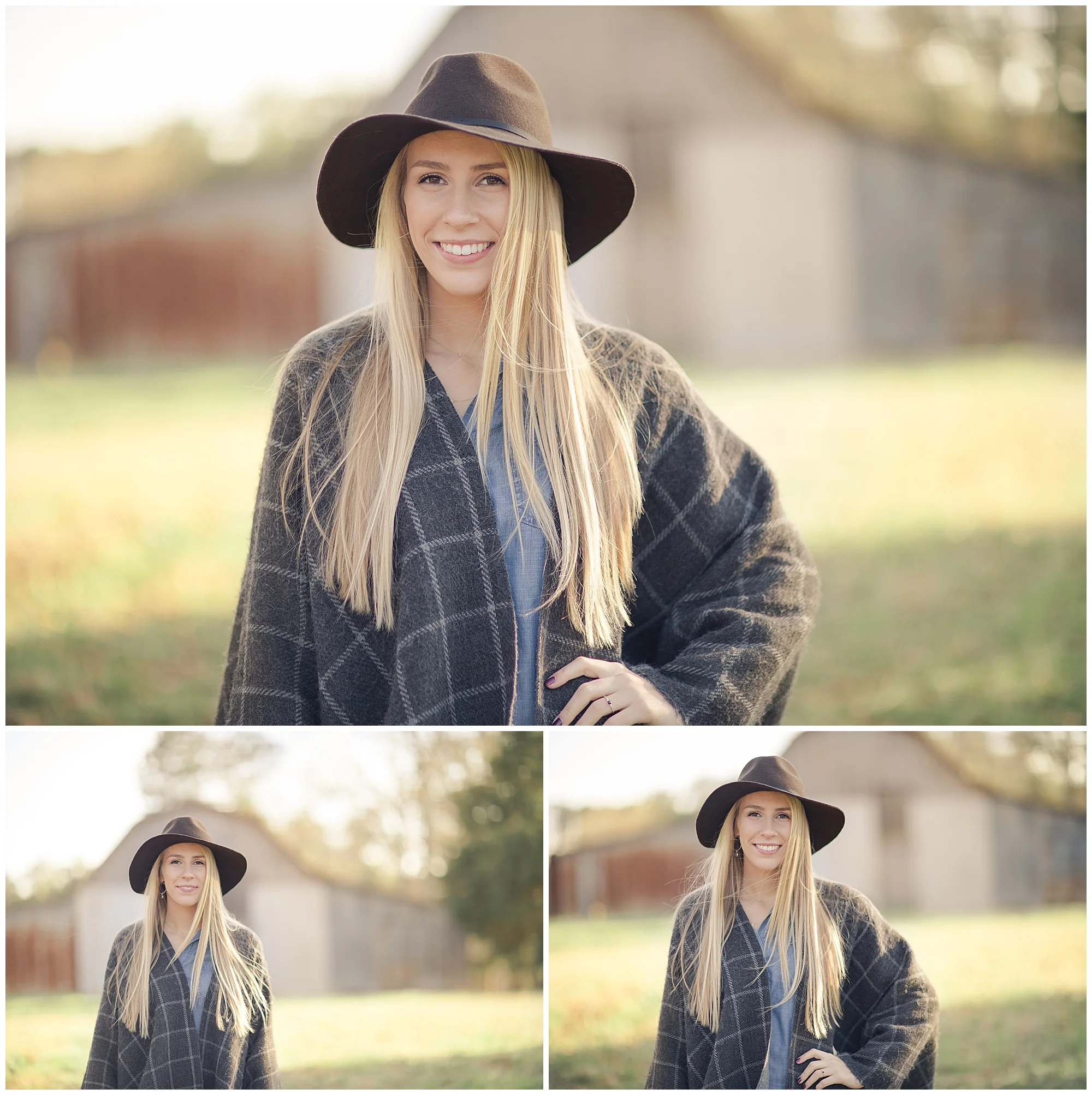 Peyton’s gorgeous and sunny spring senior session in Raleigh North Carolina. Country Field Summer Sunny Fashion Hat High School Senior College Senior
