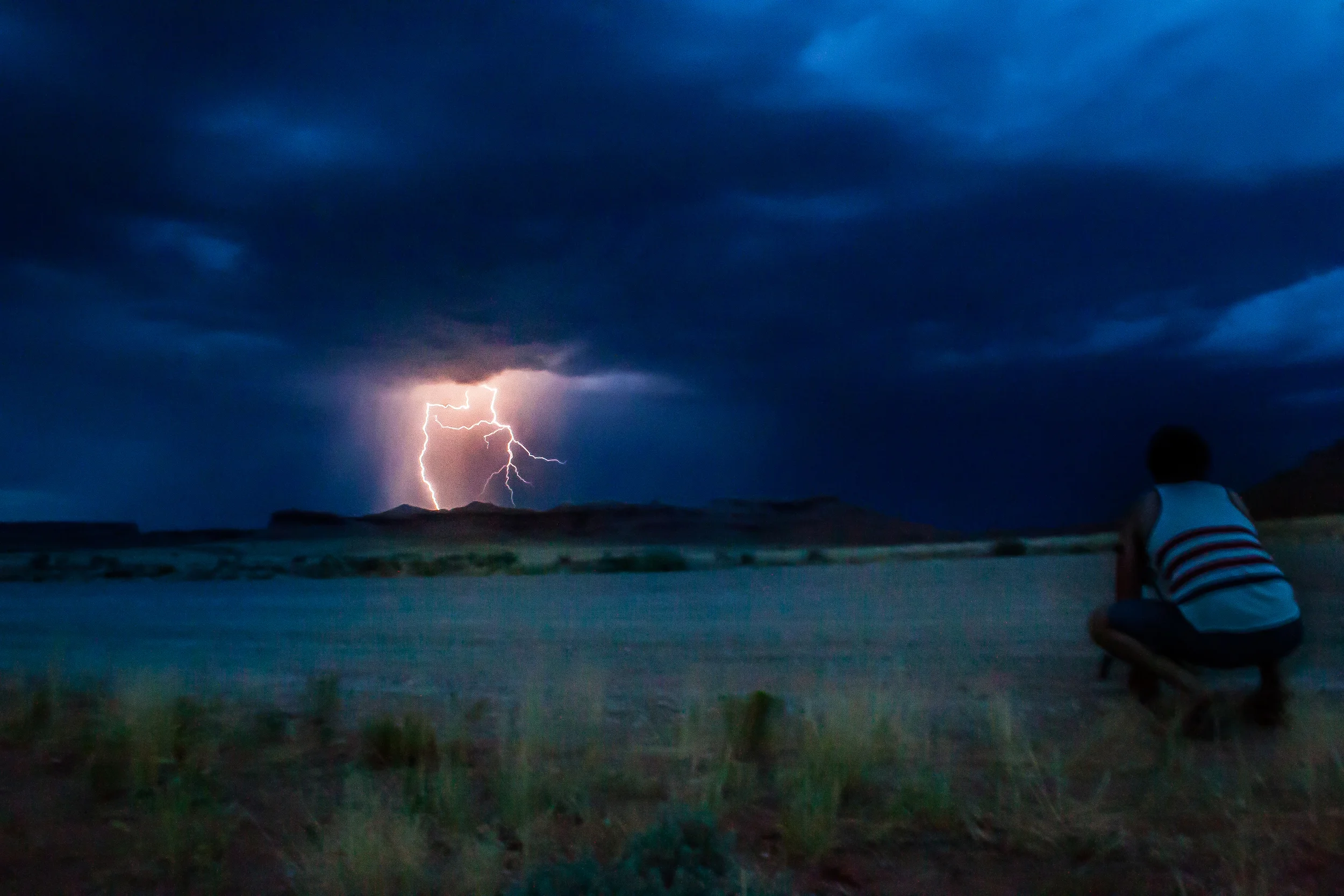 Trevor and Mr. Lightning posing perfectly : )