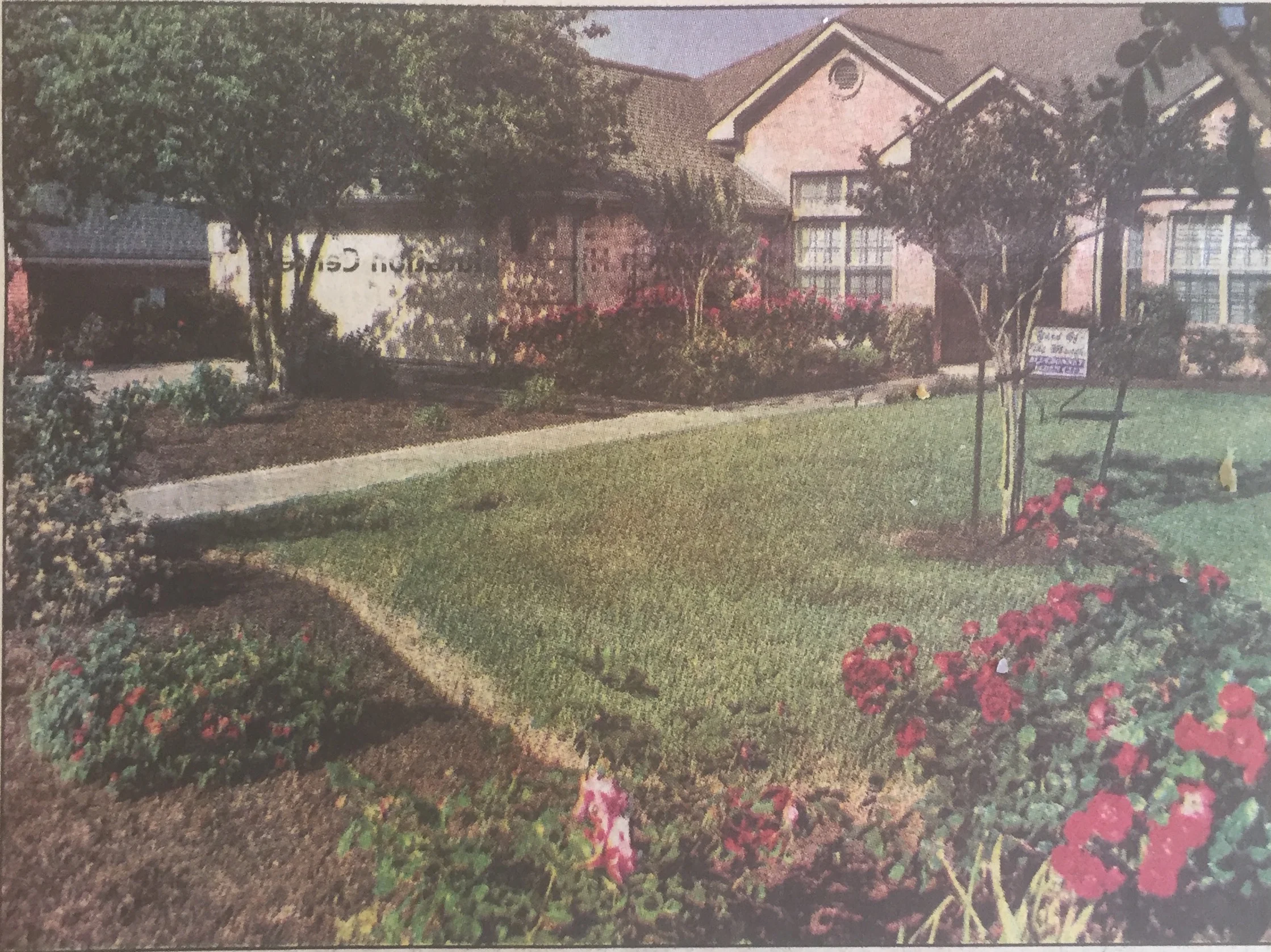 The April Yard of the Month Award was presented to Martin and Denise Moore. He is the pastor of Abiding Word Church. Their home is at 2413 Ryan, Brenham, TX.