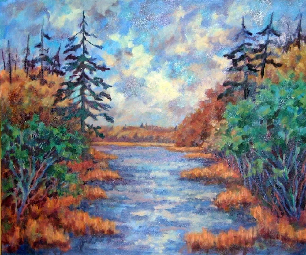 "River View" oil
