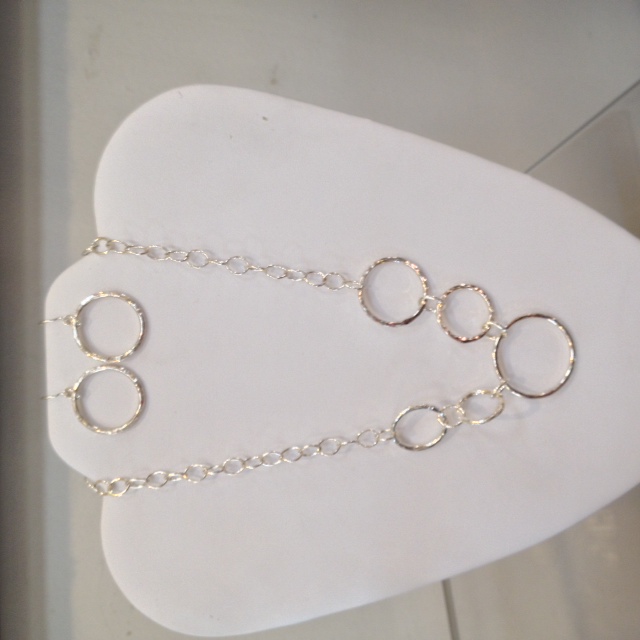 "Mod Circles"  Sterling Silver