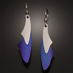 Sterling and niobium earrings