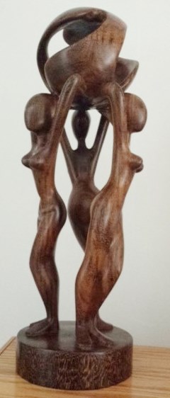 "Harmony" ebony sculpture