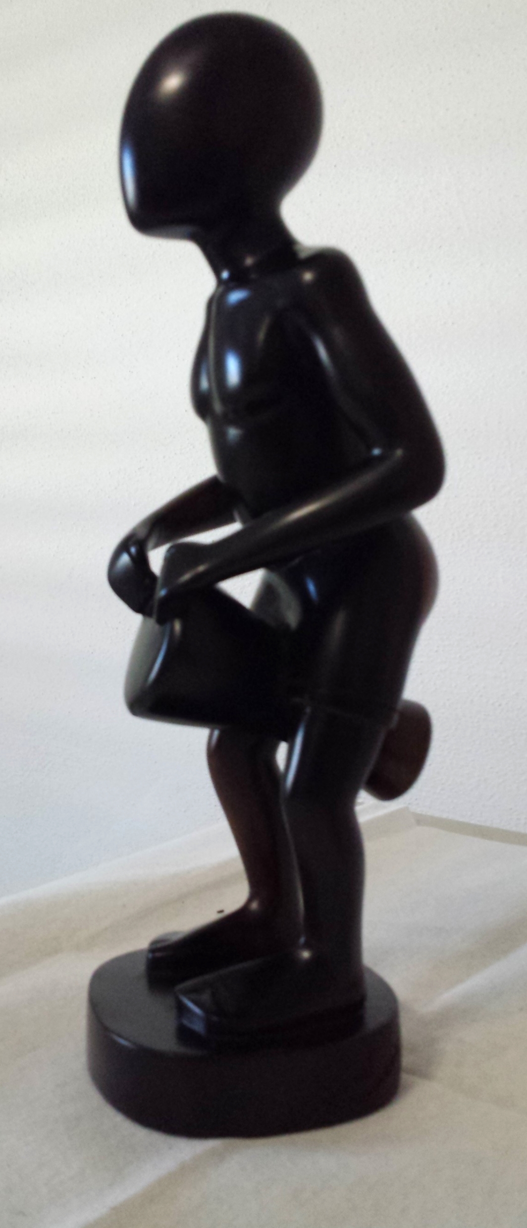 "Le Djembe" ebony sculpture