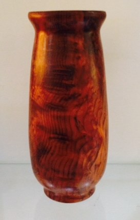 Turned Redwood Vase