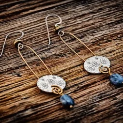 "Forget Me Not" earrings