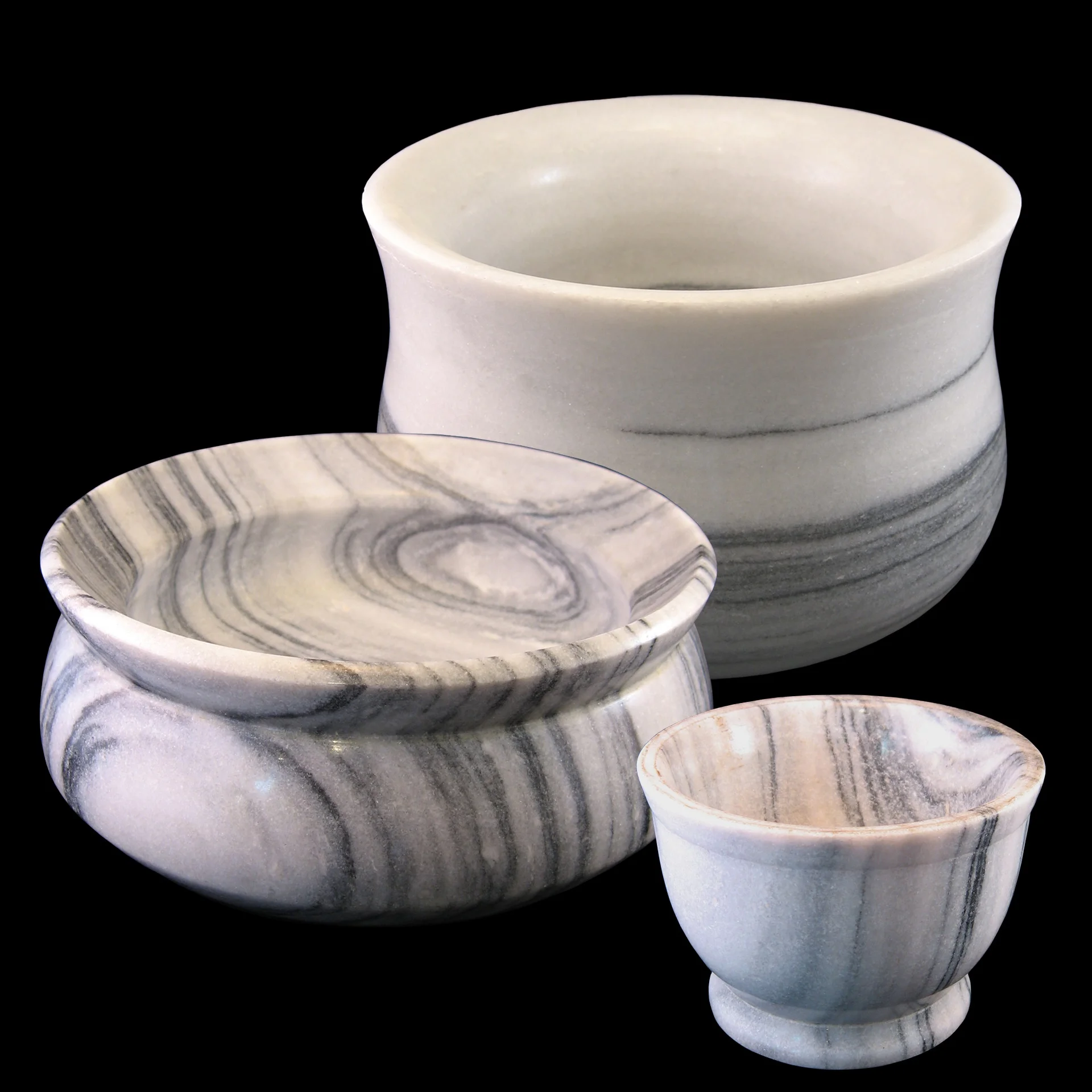 Chinese Marble Turnings by Jim Heckk