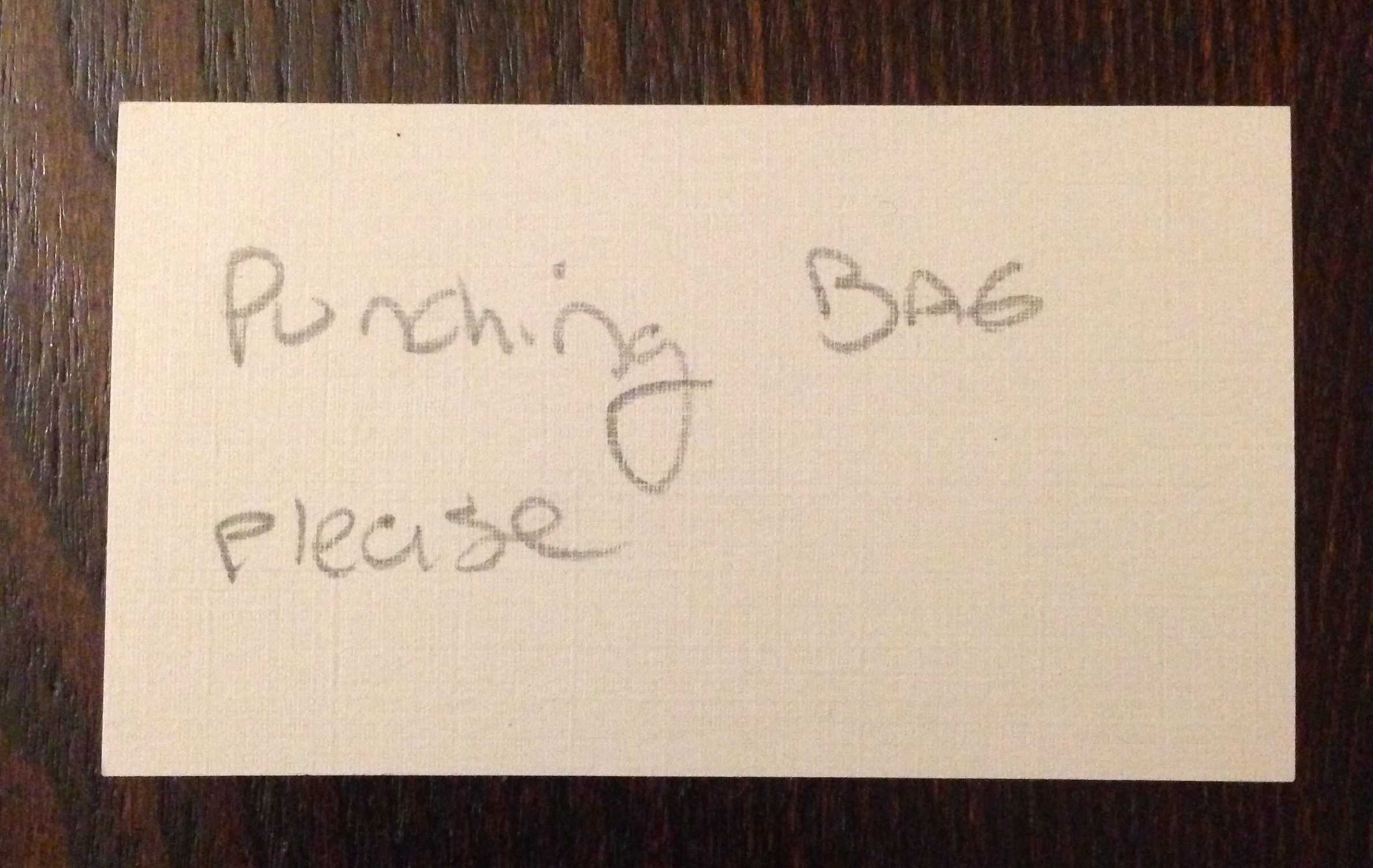 "Punching Bag Please"