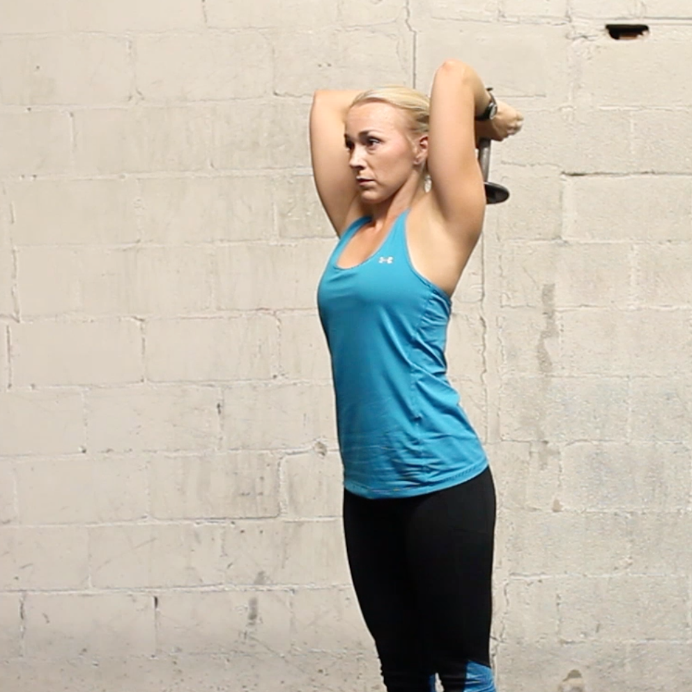 overhead triceps extensions