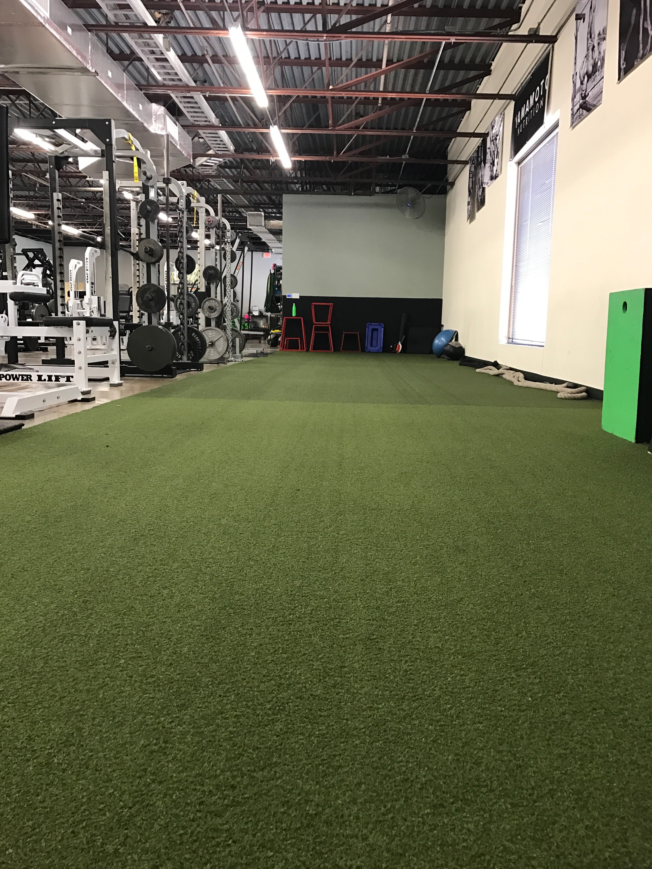 The turf at Gym One.&nbsp;
