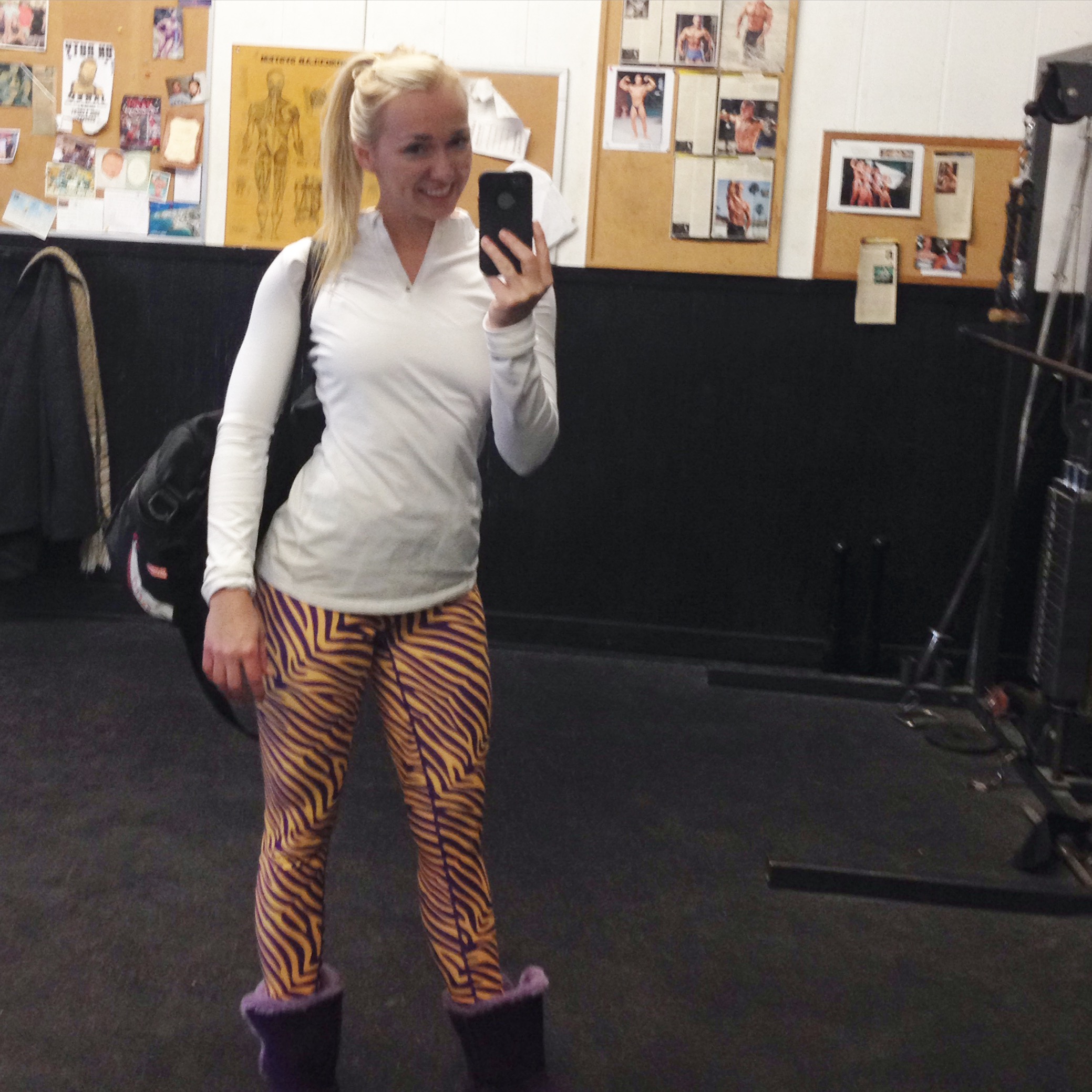 Don't lift in Uggs either, unless they are purple. #geauxtigers