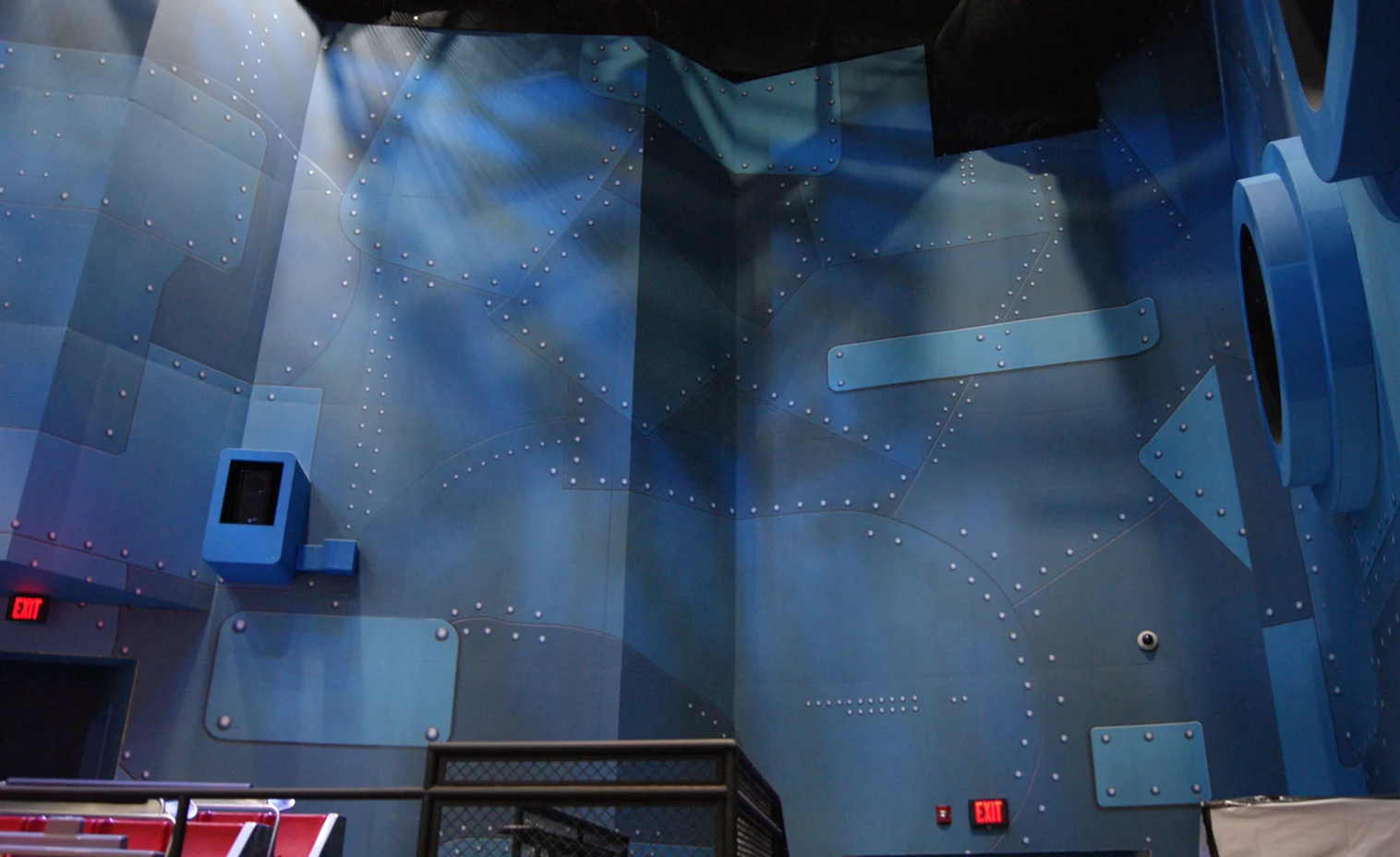 One of the two theaters. An example of the scale of artwork created for this project.