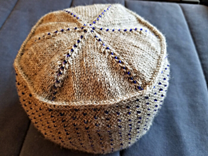 posh beaded hat