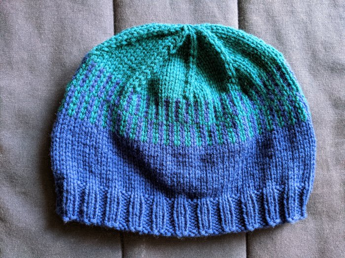 two colour beanie