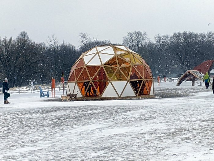 geodesic dome exterior