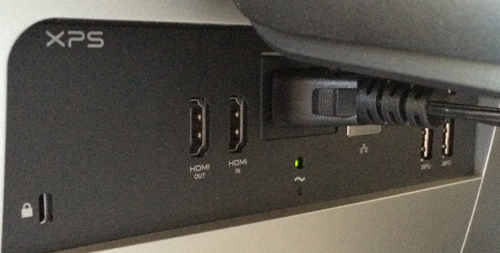 There are many, many places to plug in peripherals. More are on the side as well.