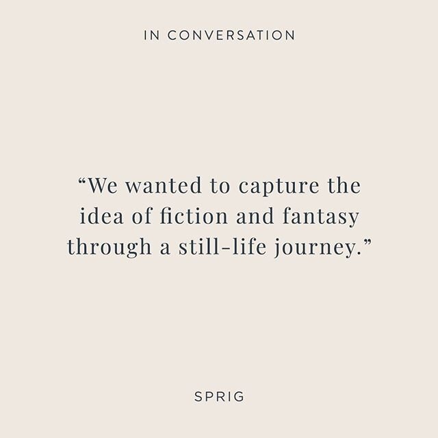 In Conversation with the creative minds of @capsulefortyeight on their concept for @sprigflorals.