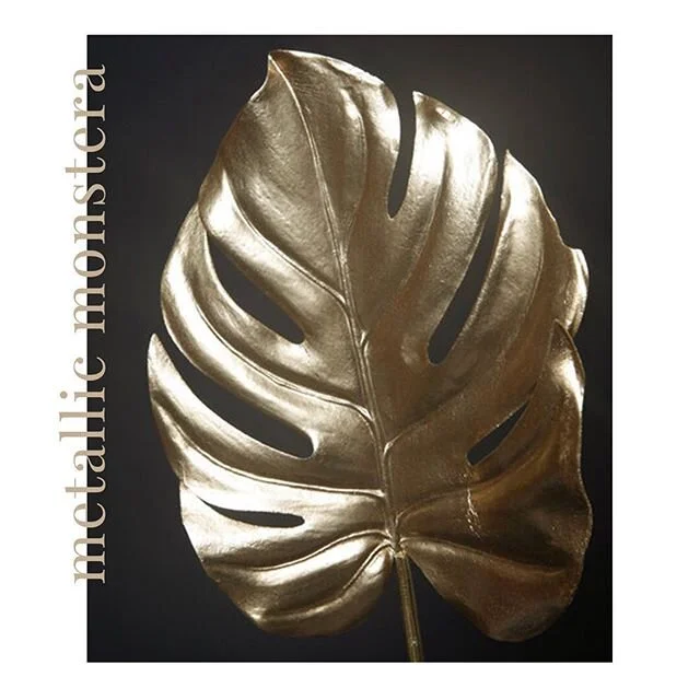 all gold everything. our monstera leaf now comes in yellow gold.