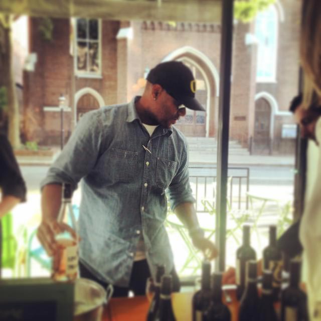 Andre Mack at last year's Off Broad ( photos from Pasture's Facebook )