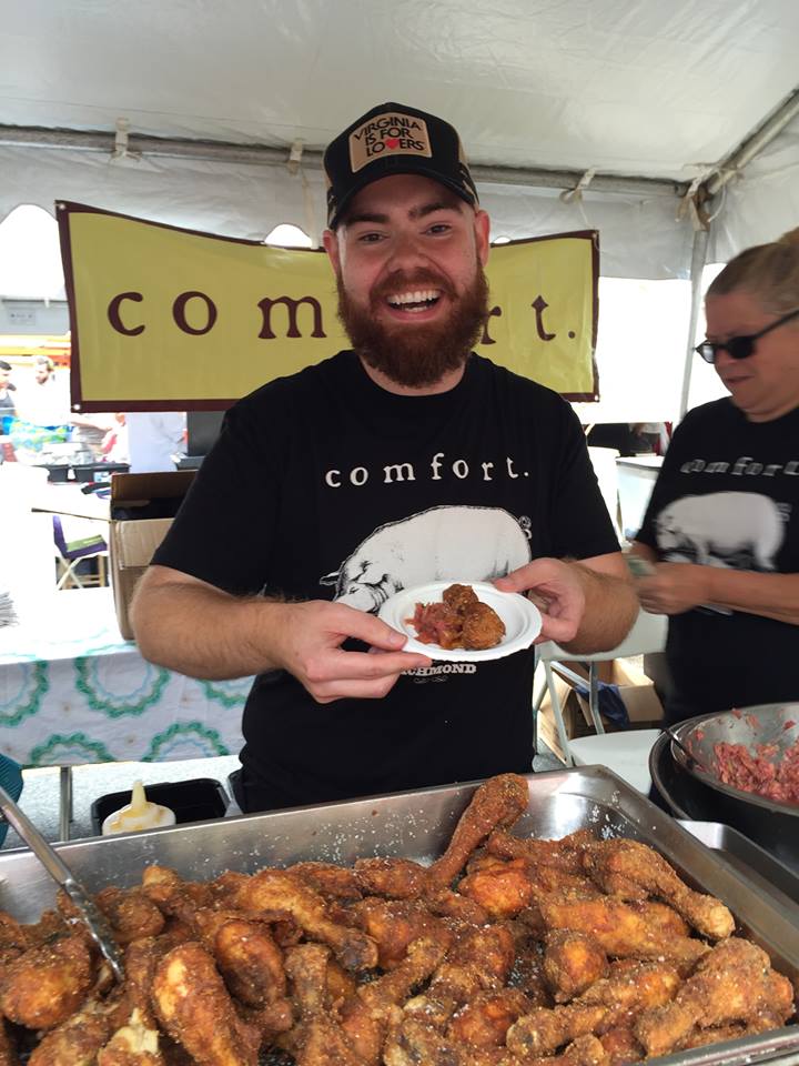 My BFF for the day fried chicken.