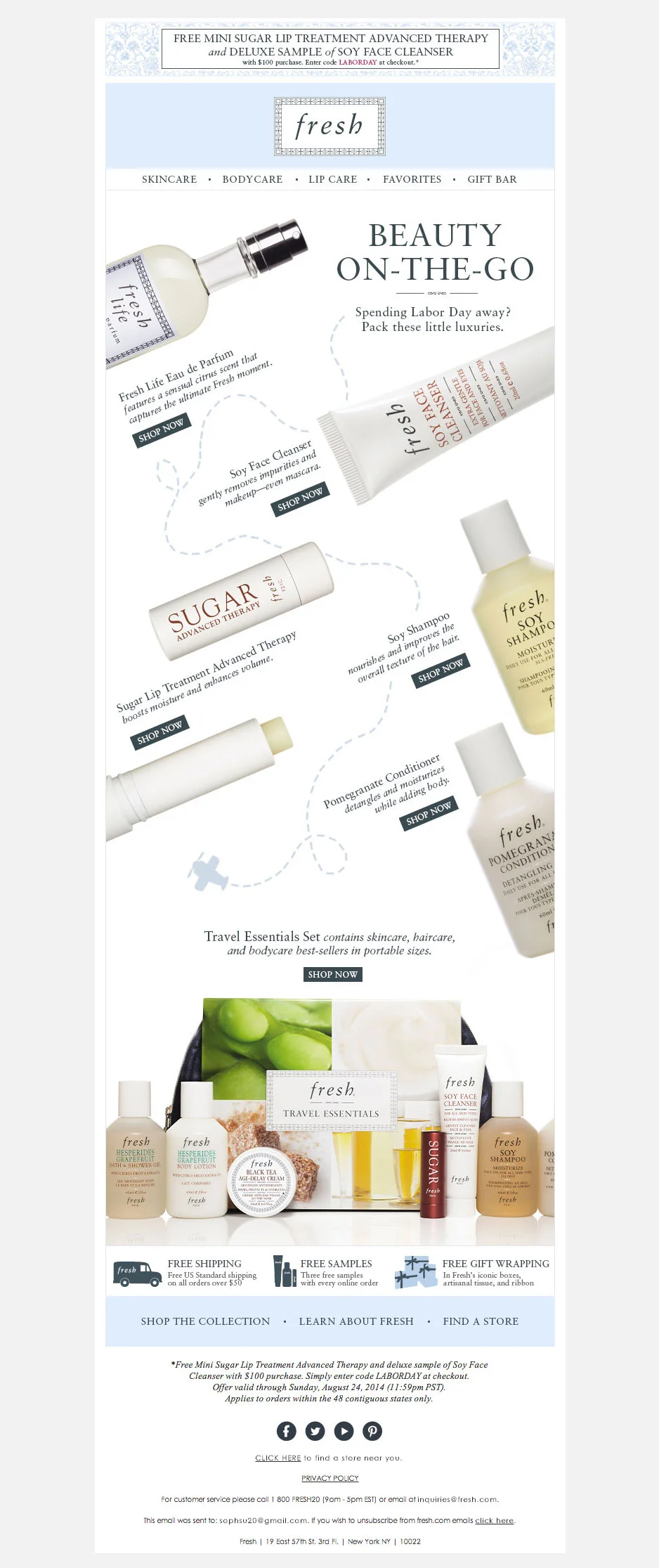   Travel-friendly faves for Labor Day  