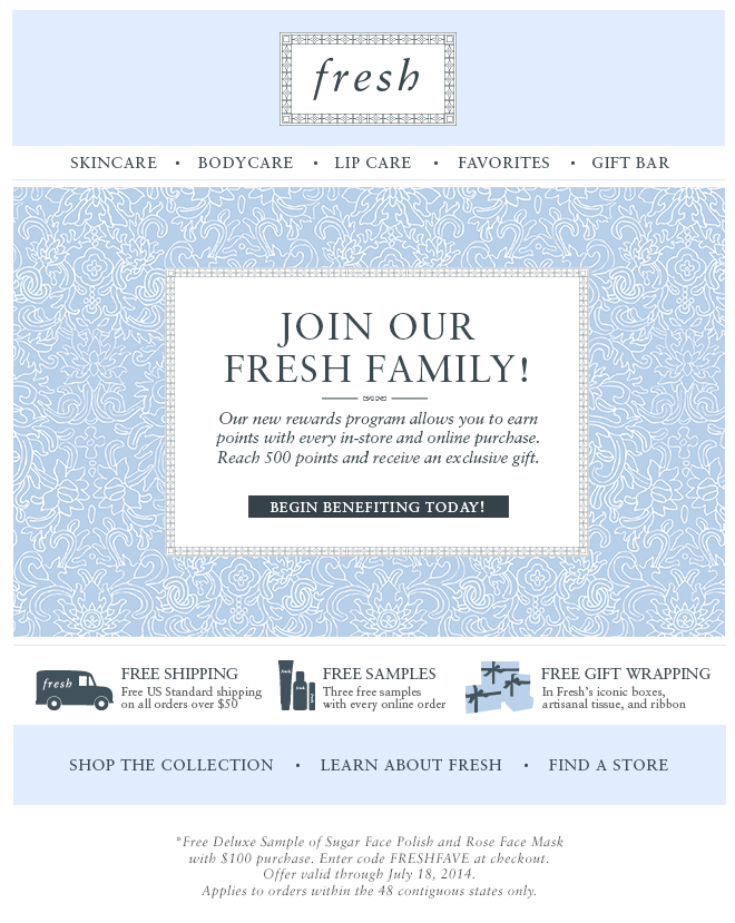  Email - Join Our Fresh Family 