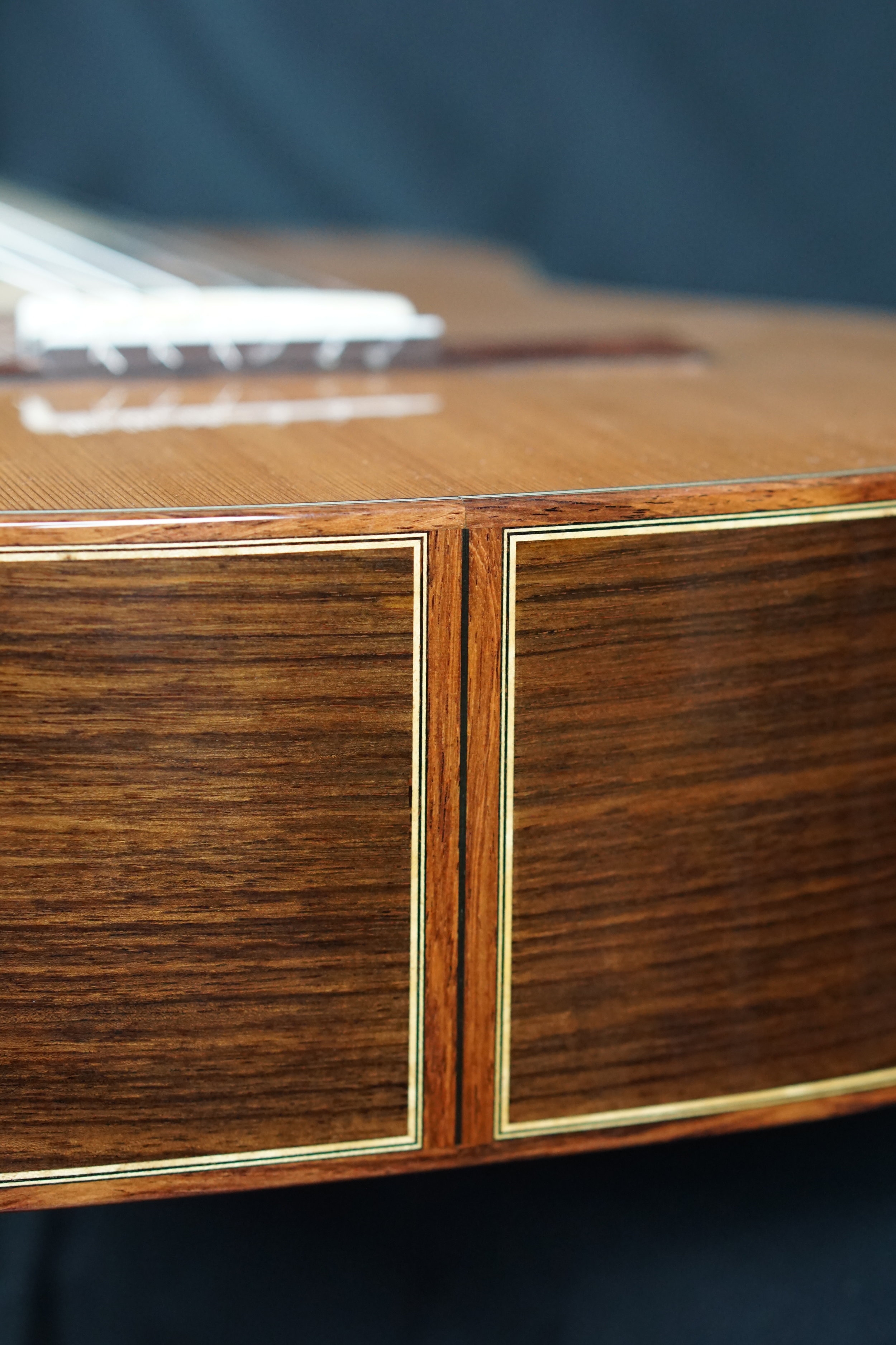 Honduran rosewood end graft detail