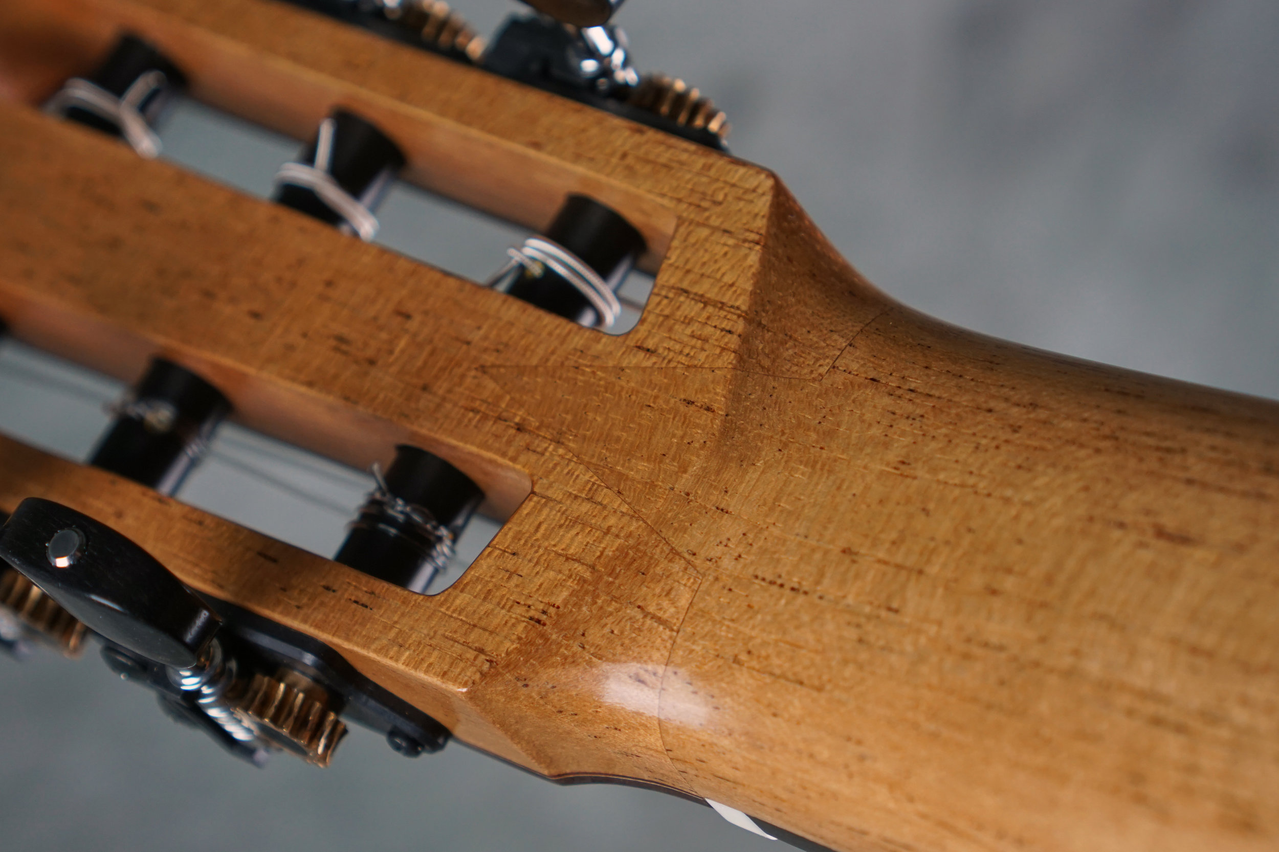 Classical guitar v joint detail
