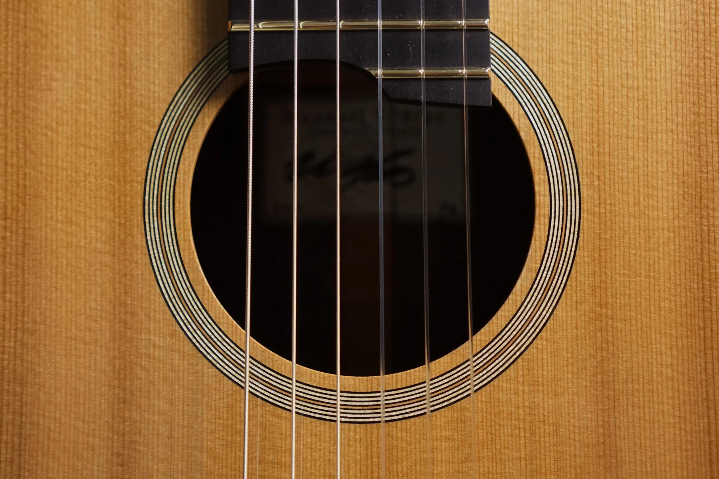Simple Line Rosette on Cedar