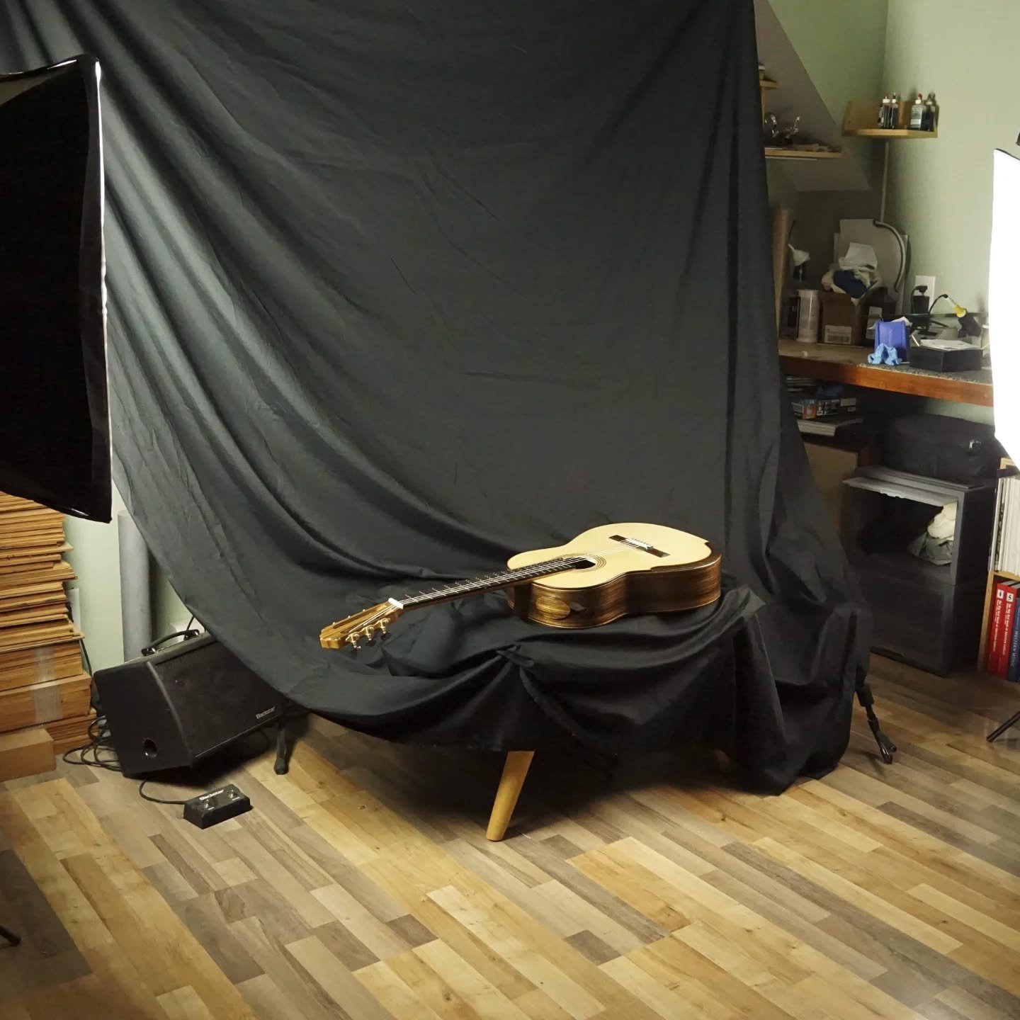 The final two guitars of 2025. 

These two guitars got a quick photoshoot. There's some really dramatic looking Honduran Rosewood and a more traditional East Indian Rosewood guitar with a lot of added elements players ask for...the elevated fingerboa