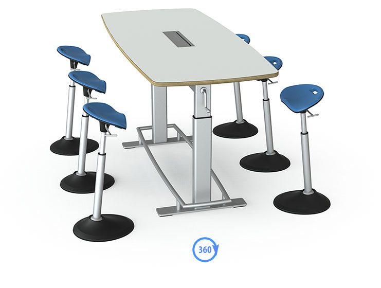 Confluence Adjustable Height Conference Table