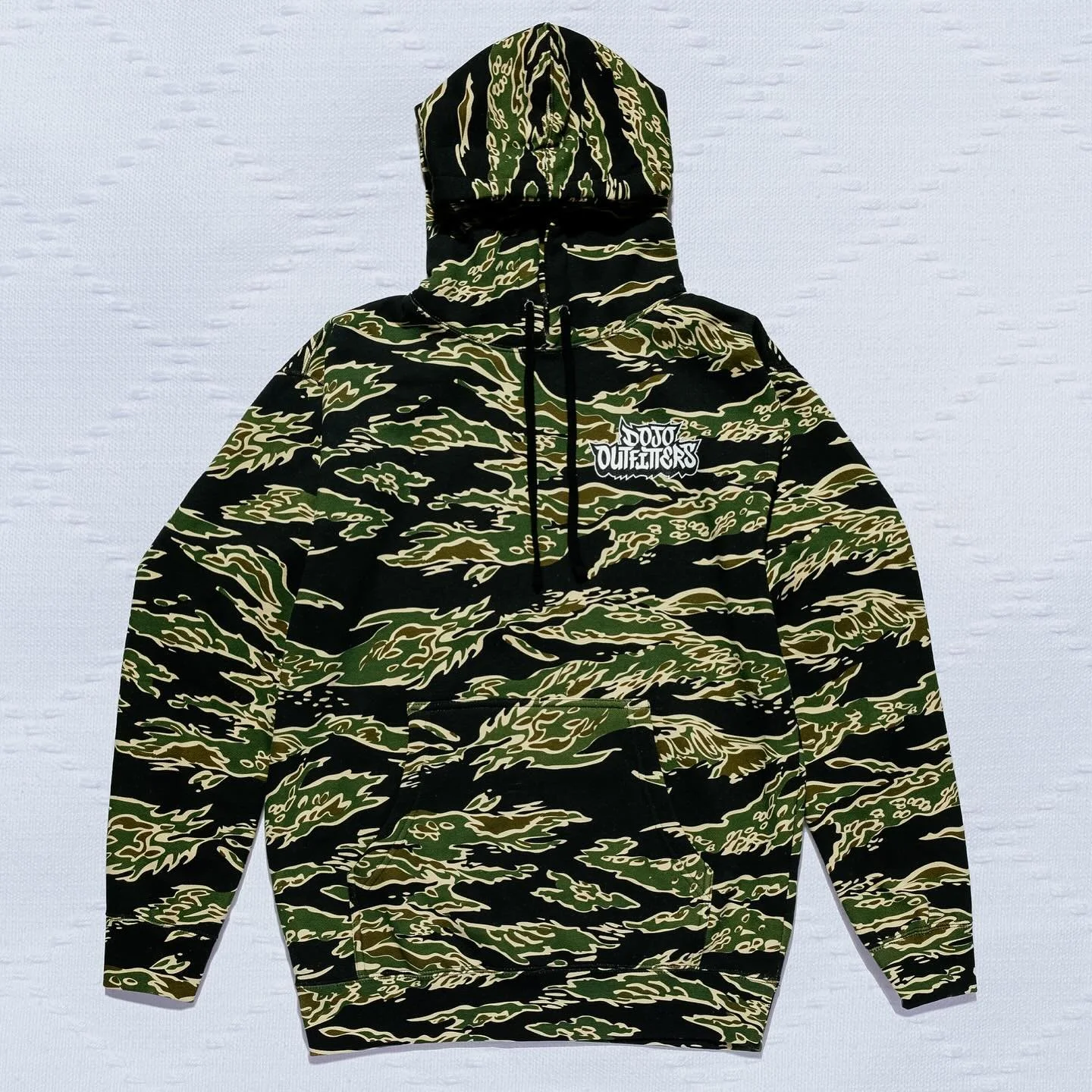 Perfect for cold weather and exceptionally thick, our &ldquo;Tora&rdquo; tiger stripe camouflage pullover hoodie features a 5&rdquo; printed logo on the left chest. 
.
🐅 Click the link in our bio for purchase!
.
Trips to and from the dojo just got a