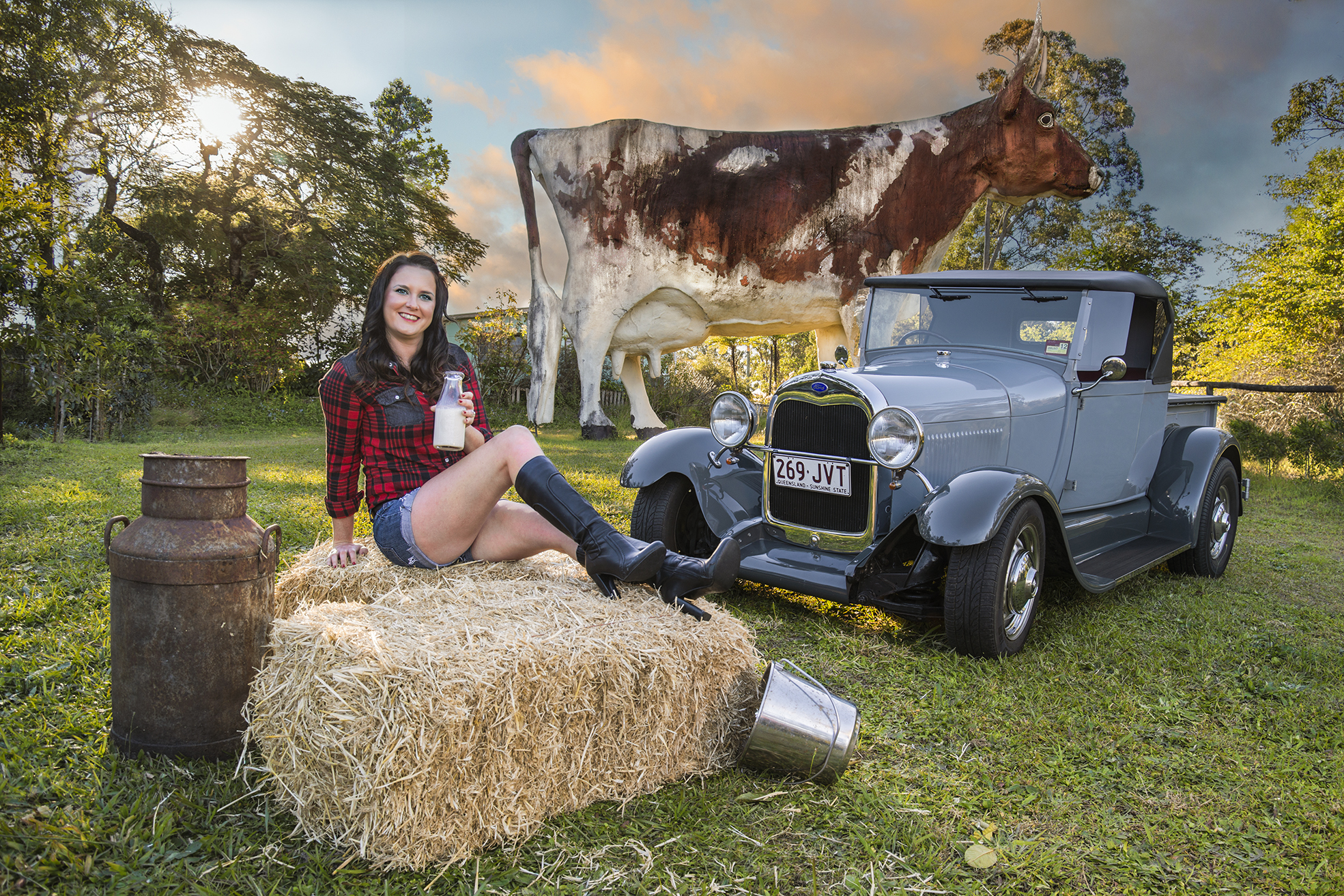 February 2015: Grant's 1928 Model A Ford Roadster Pickup – model: Becky