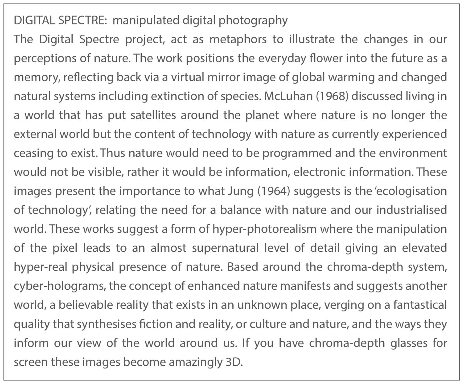 Digital Spectre information