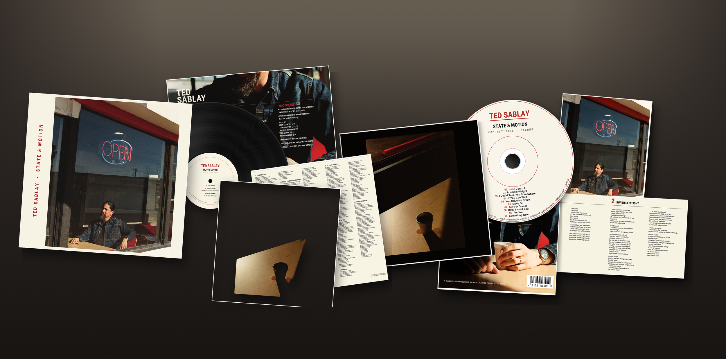 Ted Sablay - State & Motion CD + VINYL (Save $6.99)